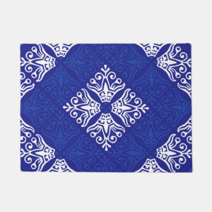 Blauer Bandana-Entwurf Fußmatte