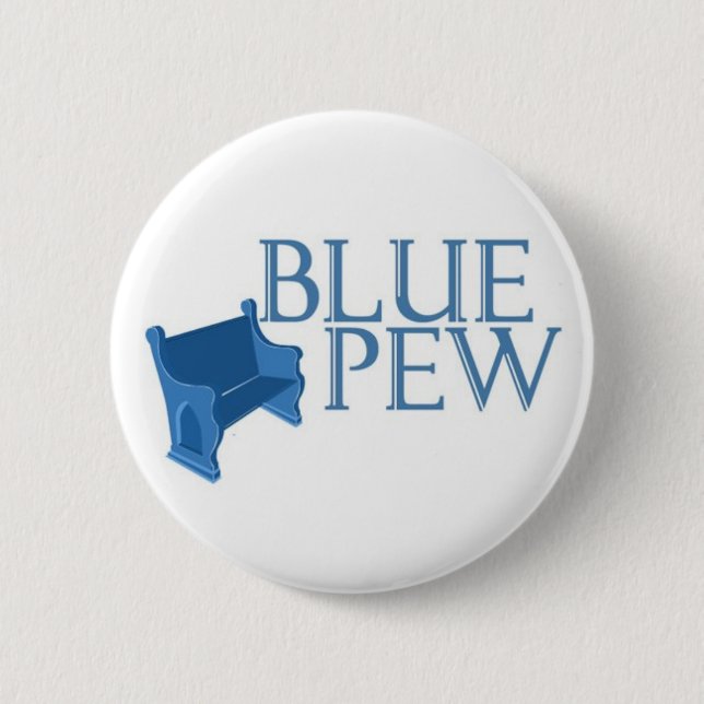 Blauer Bank-Knopf Button (Vorderseite)