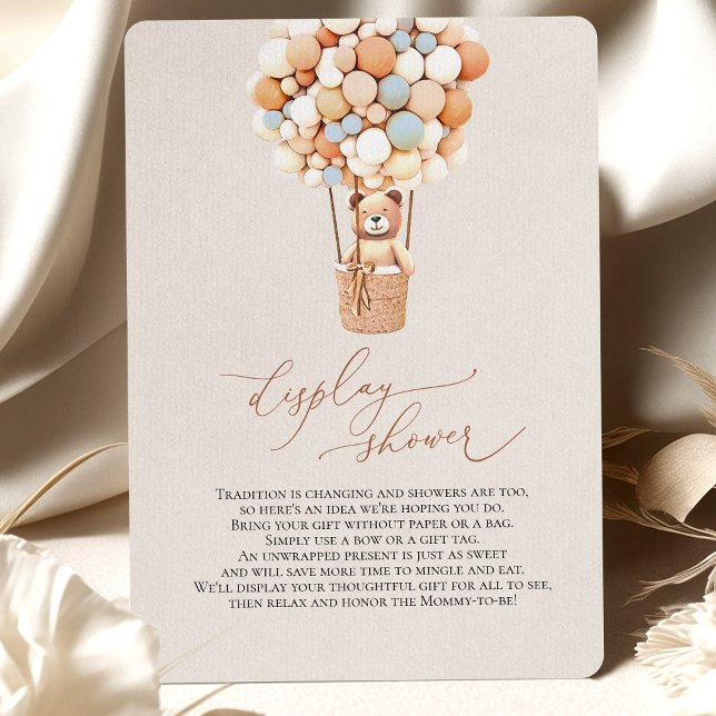 Blauer Bärenbalken Display Duschenschließkarte Begleitkarte (Von Creator hochgeladen)