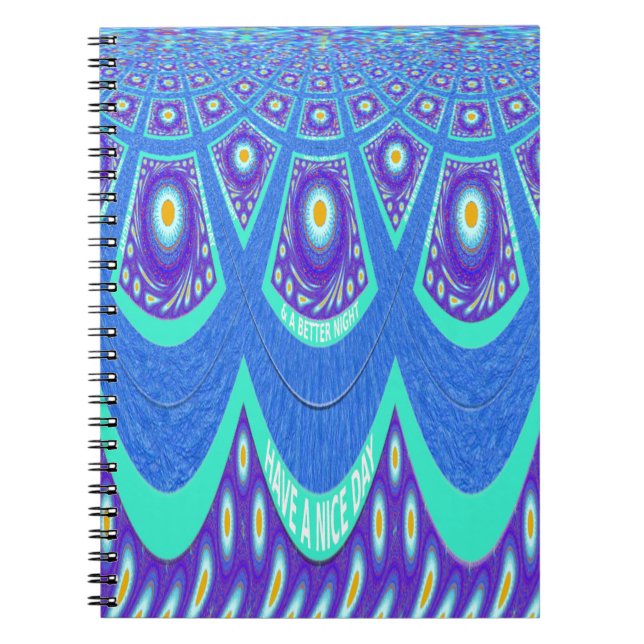Blauer Batik Notizblock (Vorderseite)