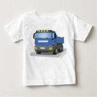 blauer Baustellen LKW