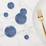 Blauer Beatenkornament Konfetti<br><div class="desc">Packung von 60 kleinen, mittleren und großen Stücken Konfetti mit einem Bild, auf beiden Seiten, von einem blauen Perlenschmuck. Siehe dazu passender Rundaufkleber und Packpapier. Sehen Sie sich die gesamte Hanukkah Confetti Kollektion unter der ZUHAUSE-Kategorie im Bereich HOLIDAYS an.</div>