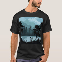 Blauer Berg T-Shirt