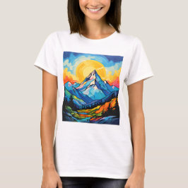 Blauer Berg T-Shirt