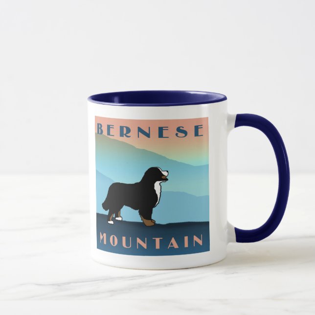 Blauer BergBernese Hund Tasse (Rechts)