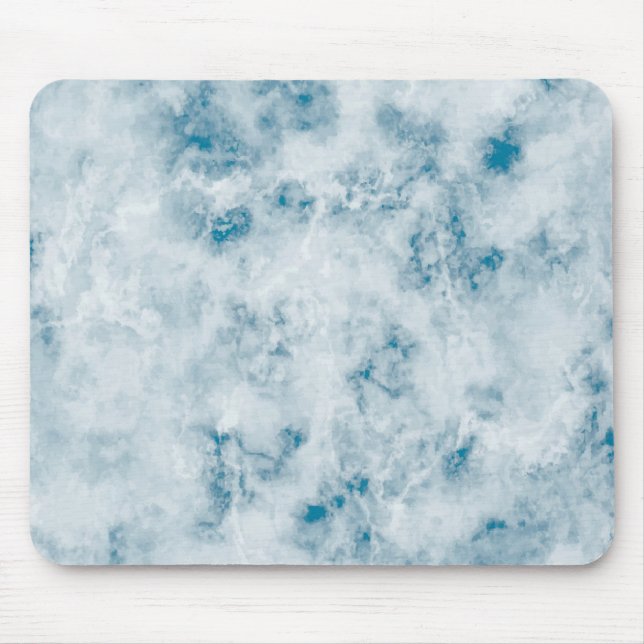 Blauer Beschaffenheits-Marmorierunghintergrund Mousepad (Vorne)
