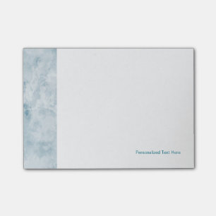 Blauer Beschaffenheits-Marmorierunghintergrund Post-it Klebezettel