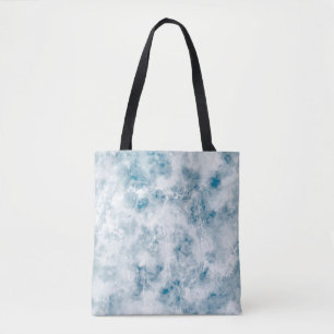 Blauer Beschaffenheits-Marmorierunghintergrund Tasche