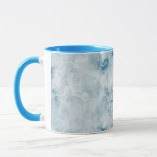 Blauer Beschaffenheits-Marmorierunghintergrund Tasse