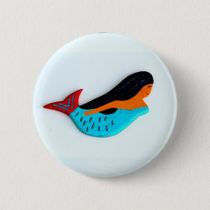 Blauer Betriebsschalter Button