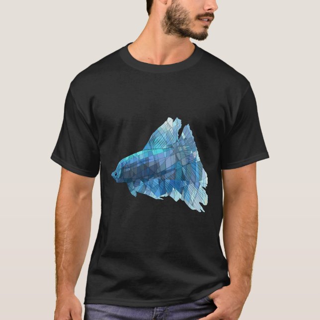Blauer Betta T-Shirt (Vorderseite)
