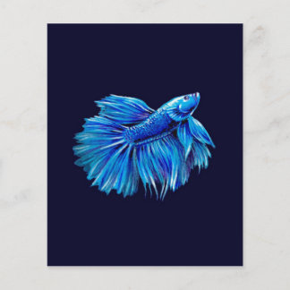 Blauer Bettfisch an der Marine |Aquarium Lover Flyer