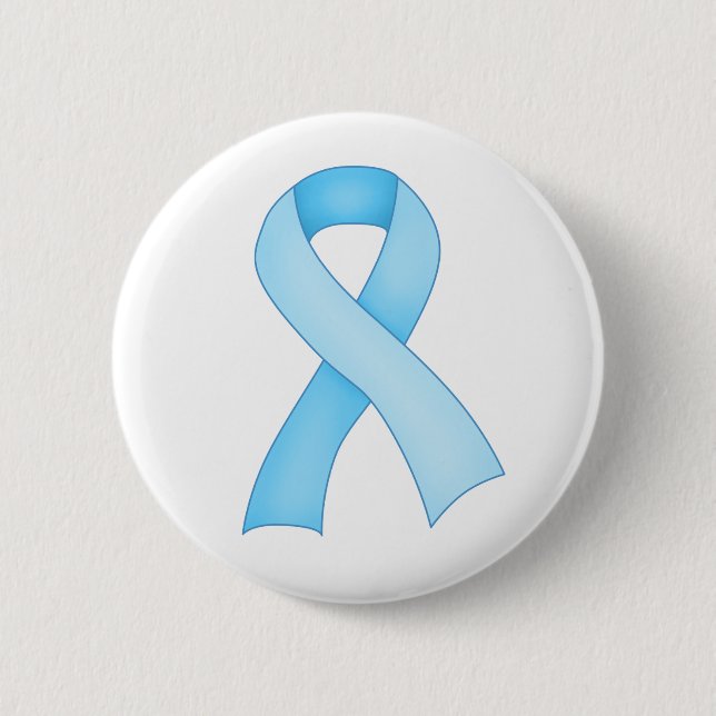 Blauer Bewusstseins-Band-Knopf 0001 Button (Vorderseite)