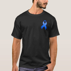 Blauer Bewusstseins-Taschen-Band-T - Shirt