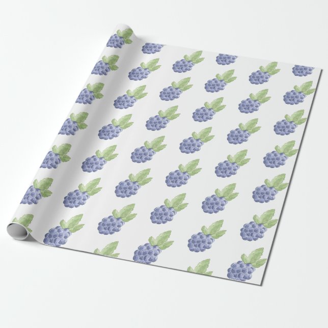 Blauer BlackBerry Geschenkpapier (Ungerollt)