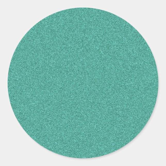 Blauer Blank, benutzerdefinierter Trendy Elegant T Runder Aufkleber (Vorderseite)