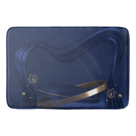 Blauer Bläschen Badematte