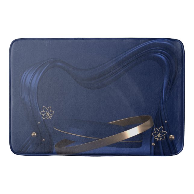 Blauer Bläschen Badematte (Vorderseite)