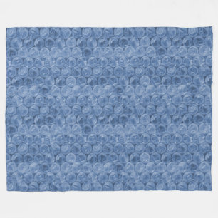 Blauer Blasenverpackung Fleecedecke