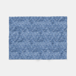 Blauer Blasenverpackung Fleecedecke