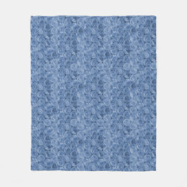 Blauer Blasenverpackung Fleecedecke