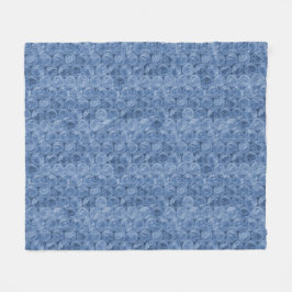 Blauer Blasenverpackung Fleecedecke