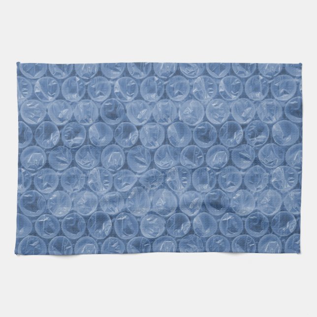 Blauer Blasenverpackung Geschirrtuch (Horizontal)