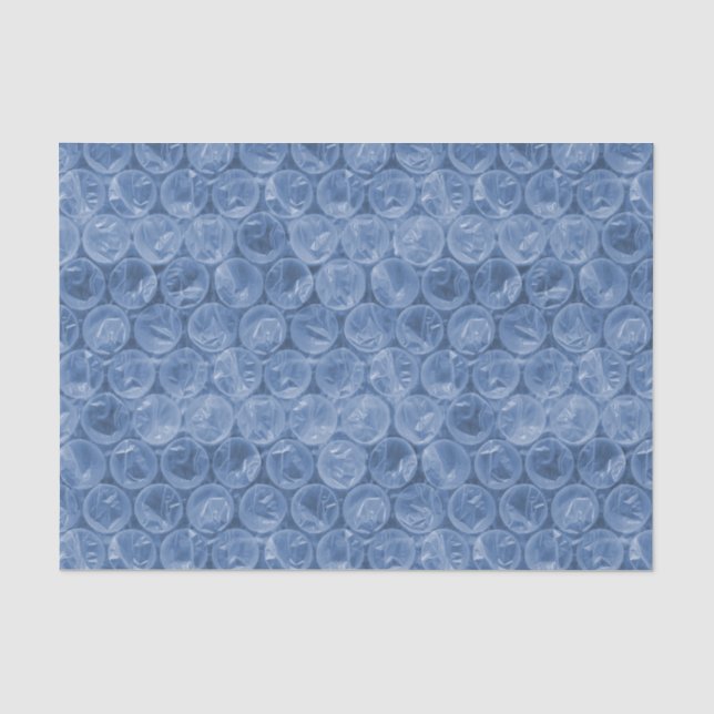 Blauer Blasenverpackung Seidenpapier (Vorderseite)