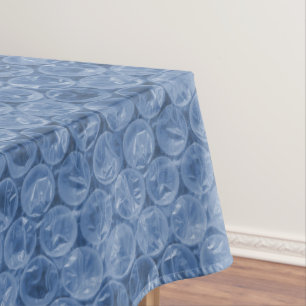 Blauer Blasenverpackung Tischdecke