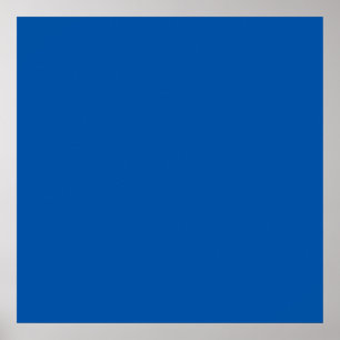 Blauer Blauer benutzerdefinierbarer Vorlagenblock Poster