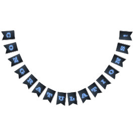 Blauer Blauer Jeden Anlaß-Banner für Chalkboard Wimpelkette