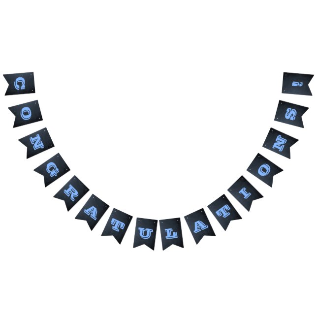 Blauer Blauer Jeden Anlaß-Banner für Chalkboard Wimpelkette (Alle)