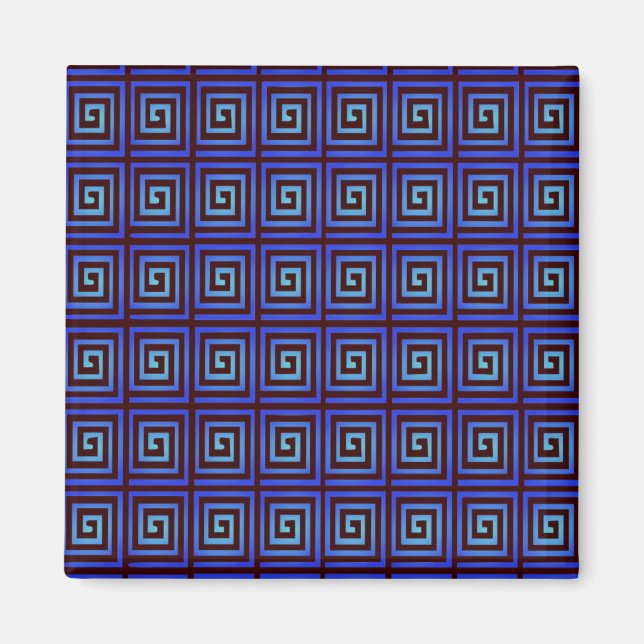 Blauer Blitz Magnet (Vorne)