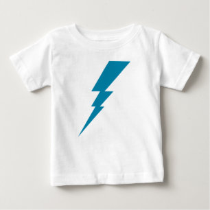 Blauer Blitzschlag Baby T-shirt