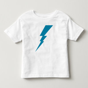 Blauer Blitzschlag Kleinkind T-shirt