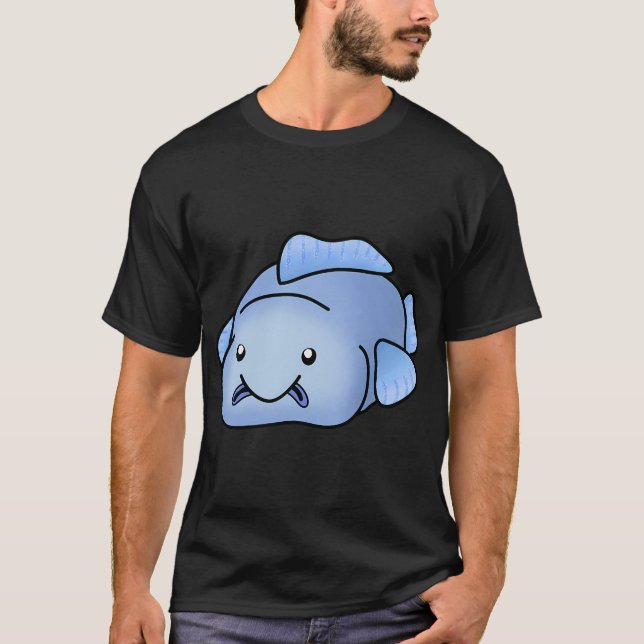 Blauer Blobfisch T-Shirt (Vorderseite)
