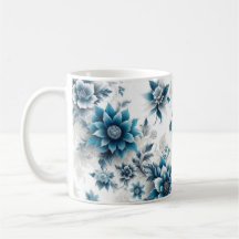 Blauer Blossom Elegance/Blüten in der Tasse des Bl