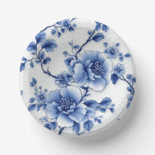 Blauer Blossom Papierplatte Pappteller