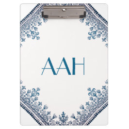 Blauer Blüh Klemmbrett