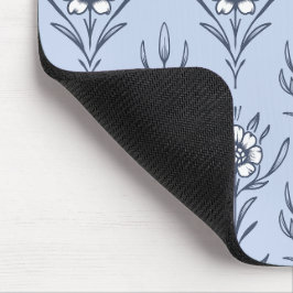 Blauer Blümchen Mousepad