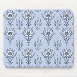 Blauer Blümchen Mousepad