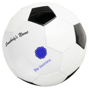 Blauer Blume-Multifunktionsvorlage von Kenneth Yon Fußball