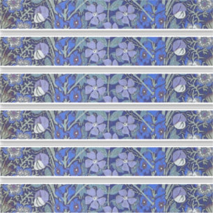 Blauer Blumenaufkleber Aufkleber