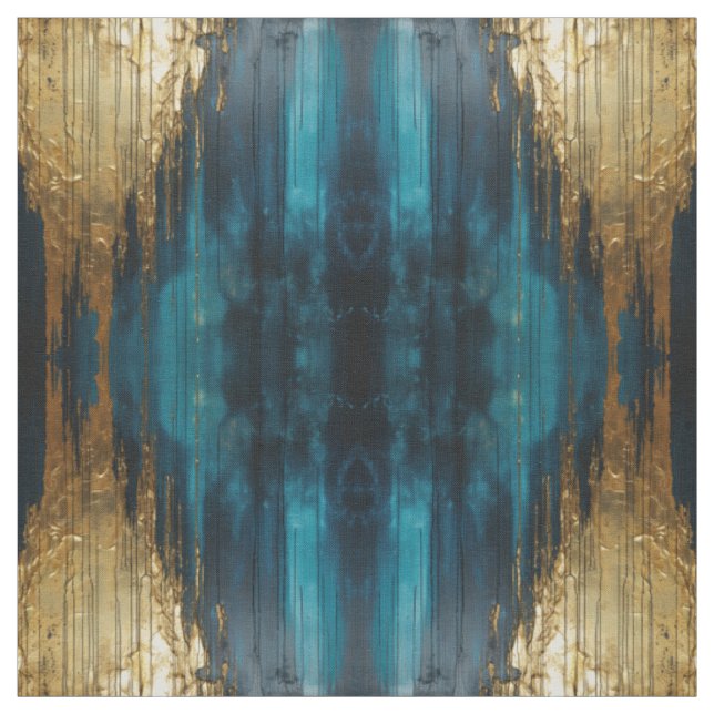 Blauer Blumenstoff Nahtloses Muster Arts Hintergru Stoff (Muster)