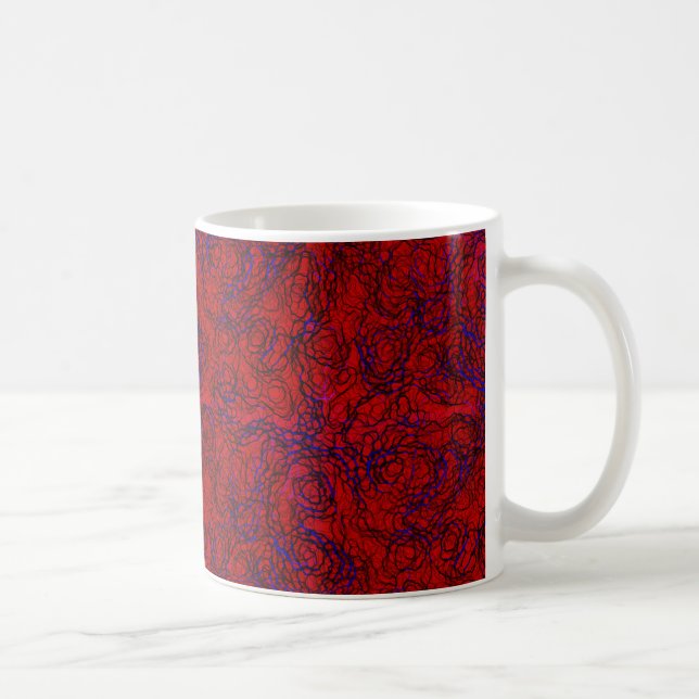 Blauer Blut Kaffeetasse (Rechts)