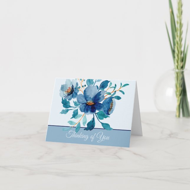 Blauer Blütenblütenblütenblumen (Vorderseite)