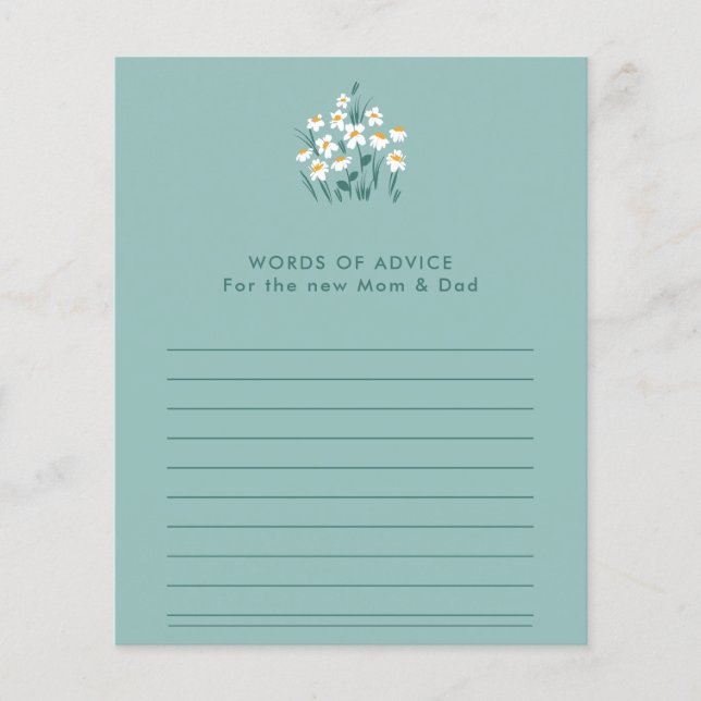 Blauer Blütenduschkopf Flyer (Vorne)