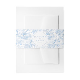 Blauer Blütenzorn Einladungsbanderole