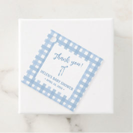 Blauer Bogen, einfache Jungs, Baby-Dusche Geschenkanhänger