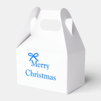 Blauer Bogen frohe Weihnachtsgeschenke einfache mo Geschenkschachtel